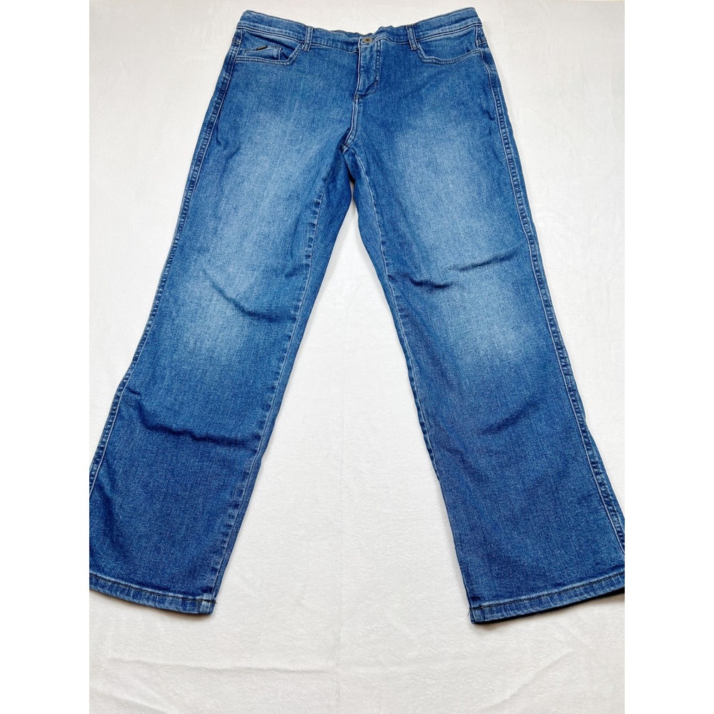 KUHL Kontour Boyfriend Jeans 14Reg High Rise Loose Straight Leg Classic Luxe